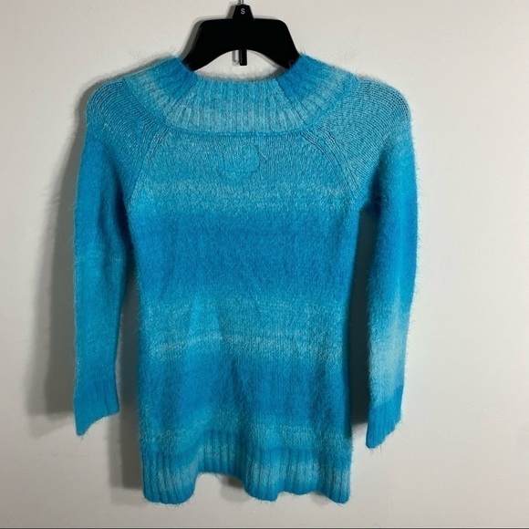 Justice Fuzzy Sweater Sequin Neckline Sz 14 Kids Girls - Picture 4 of 5